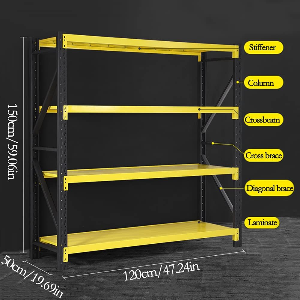 Shelf warehouse storage multi-layer DIY combination thickened shelf display storage heavy-duty load-bearing subway shelf