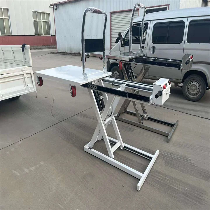 🔥Manufacturer Promotions✨Portable electric hydraulic lifting flatbed handcart